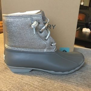 Sperry metallic saltwater duck boot
